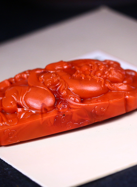 梅林达男女南红玛瑙钟馗吊坠