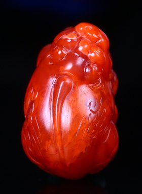 梅林达男南红玛瑙貔貅吊坠招财