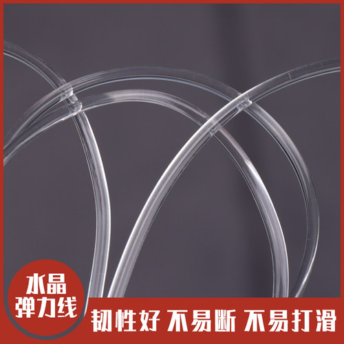 手链绳穿珠子的弹力线手串线耐磨牛筋透明串珠绳水晶珠子线手串绳-图2
