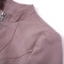 Da 2019 mùa thu mới thời trang Hàn Quốc áo khoác ngắn màu hồng đẹp trai đầu máy mỏng manh - Quần áo da áo khoác da nữ giá rẻ Quần áo da