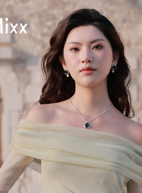 Mixx靡诗梦境花园琉璃糖果贝珠耳环时尚耳饰925银针