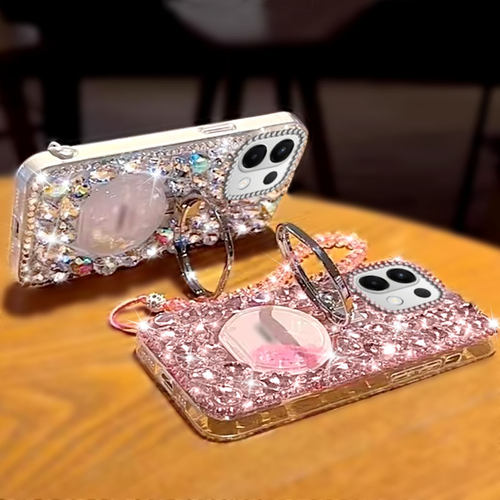 满钻奢华香水瓶水钻适用OPPOk12s手机壳防摔A1x新品K11全包k13小众A97 女款A2m外壳k12x高级感A3镶钻A3 - 图3