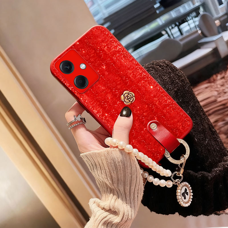 2026新年款针织布艺适用Redmi红米Note12手机壳毛绒12+保护套10 结婚13+高级感14+女款11 防摔8A过年9 4G喜庆 - 图0