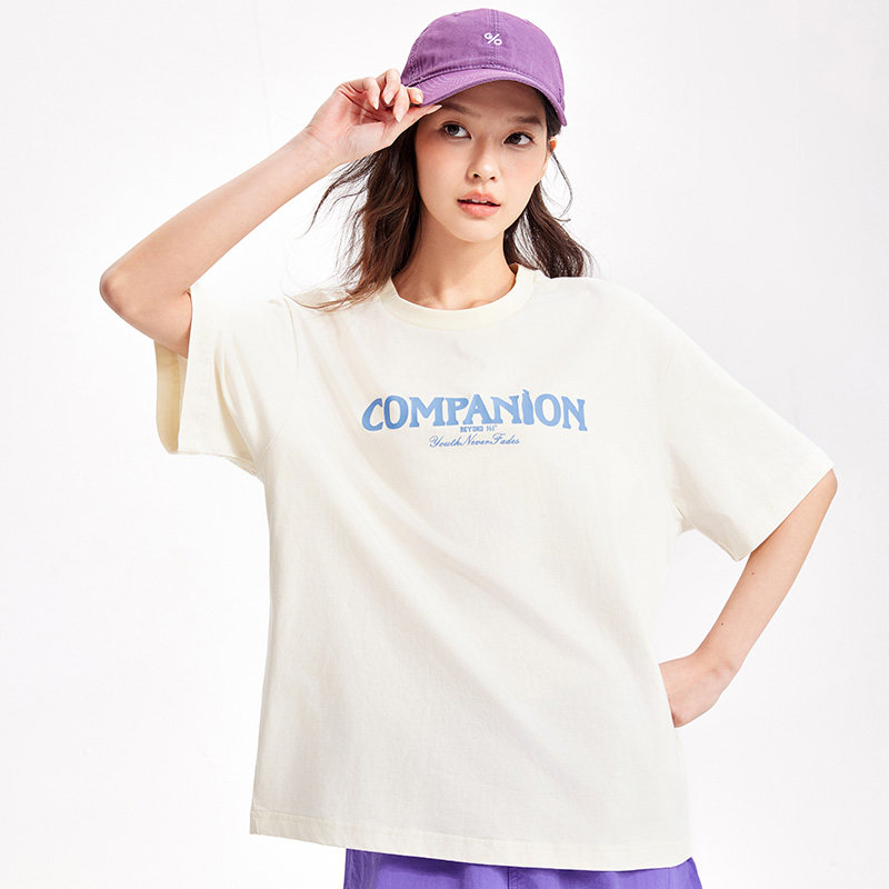 361运动短袖男装2026夏季新款圆领纯棉舒适短T情侣款宽松休闲上衣