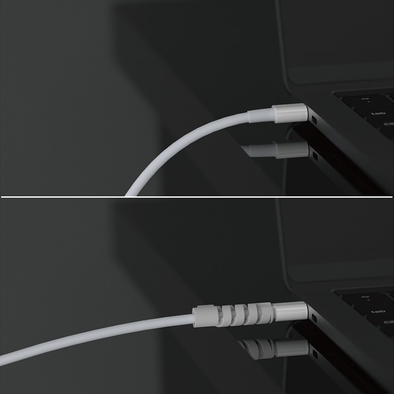 适用苹果macbook笔记本电源保护套air13电脑pro15寸充电器收纳包12头数据线13.3保护壳膜硅胶14软套16配件