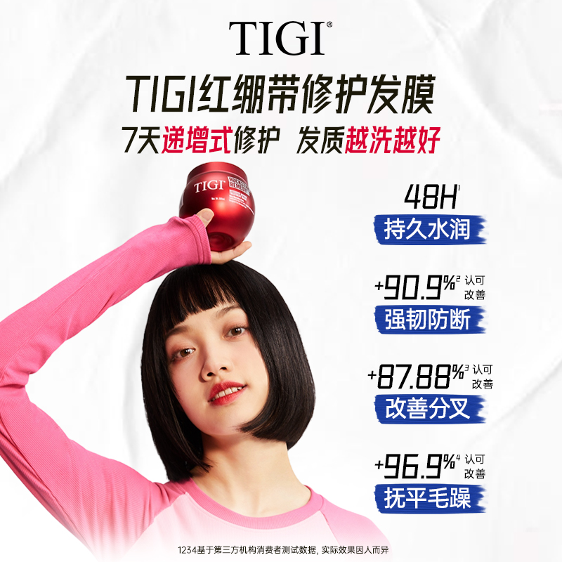 【套组立减￥70】TIGI奶酪修护红绷带发膜补水正品受损烫染精华乳 - 图1