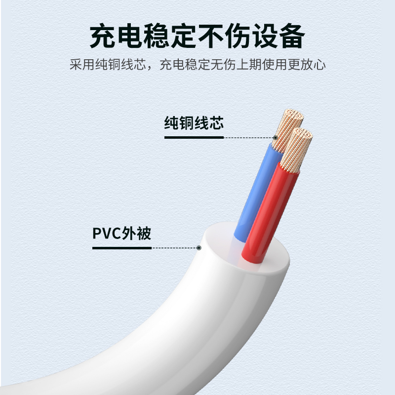 能适 圆头圆孔充电线usb转dc3.5mm数据线适用于foreo露娜洁面luna洗脸仪mini2圆孔玩具电源灯音响箱台灯通用 - 图2