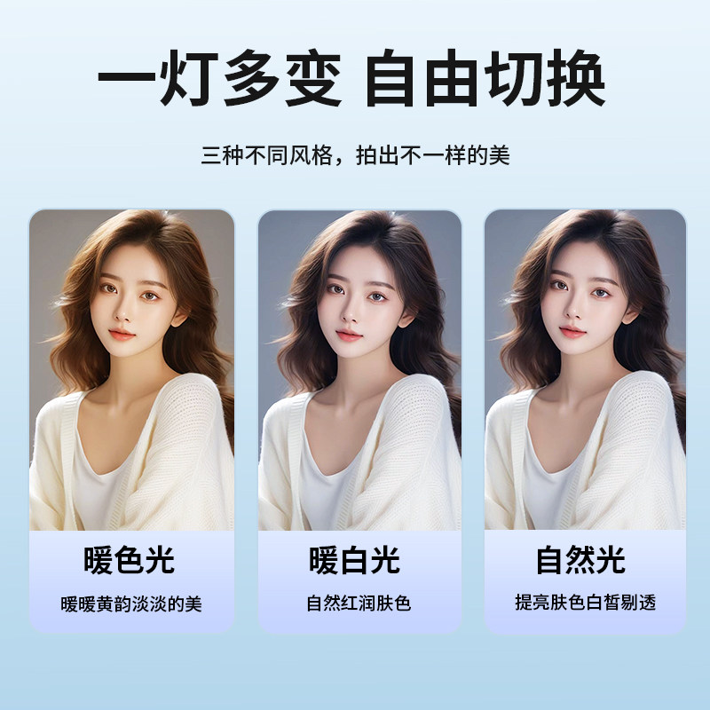 手机自拍镜网红直播拍照神器辅助补光灯后置自拍镜子mini带背夹子参照后视参考反光镜高清配件反射迷你小镜子