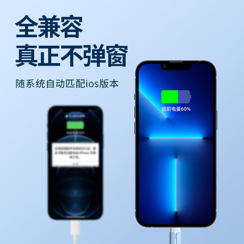 能适数据线正品14pro适用苹果iPhone13手机11平板xs接口8plus充电线器usb加长ipad车载12快充2米专用xr车用PD - 图1