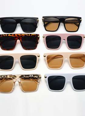 【亏本清仓】墨镜夏防紫外线太阳镜男小脸款黑色高级感gm眼镜复古