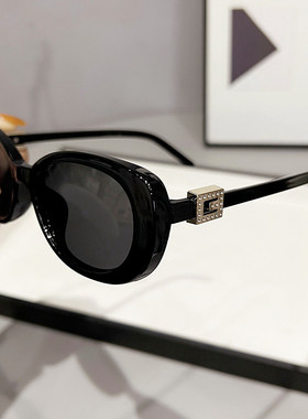 gm墨镜女2025年新款网红太阳镜男潮时尚黑色眼镜大脸显瘦防紫外线