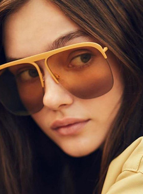 太阳镜2022年新款海边墨镜女防紫外线高级感gm夏黑色眼镜时尚复古