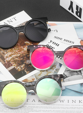 清仓捡漏太阳眼镜女防紫外线GM墨镜潮ins复古风眼睛男抖音网红款