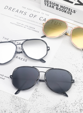 清仓捡漏明星款潮人优雅太阳眼镜韩版金属墨镜男士潮个性圆脸女士