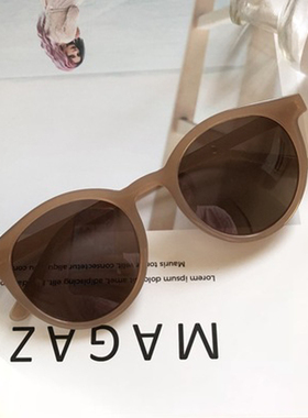 gmins复古个性风圆脸街拍太阳镜