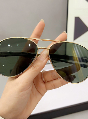 春夏新款男士墨镜女防紫外线大脸显瘦高级感太阳镜沙滩游玩街拍潮