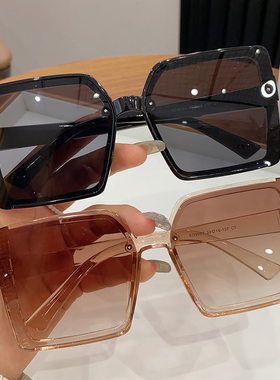 【亏本清仓】墨镜夏显脸小太阳镜防紫外线舒适复古黑框茶色眼镜潮