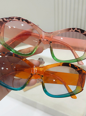 女式太阳镜防紫外线圆脸大框墨镜2024年新款大脸显瘦复古网红眼镜