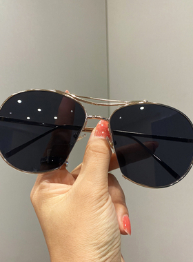 清仓捡漏gm墨镜女网红太阳镜男潮时尚黑色眼镜大脸显瘦防紫外线