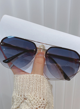 墨镜2022新款女夏防紫外线高级感太阳镜网红款ins风圆脸大脸显瘦