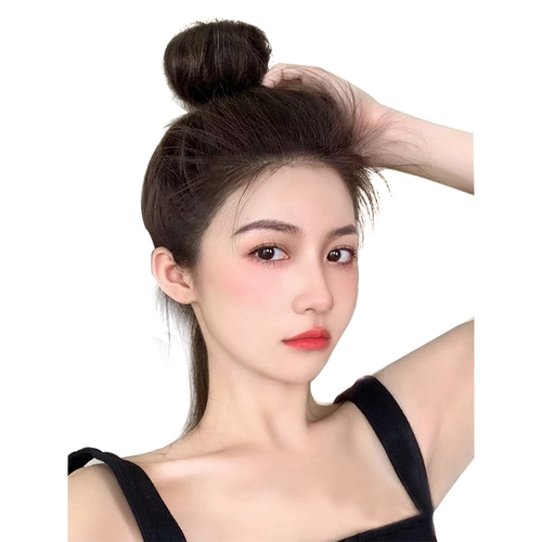 Милый парик изготовленный из настоящих волос, заколка для волос, придает объем