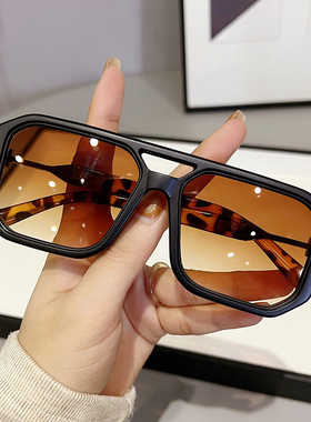 墨镜2025新款女夏防紫外线太阳镜男小脸款黑色高级感gm眼镜复古