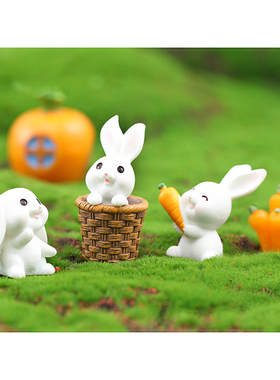 卡通动物树脂玩偶儿童过家家玩具