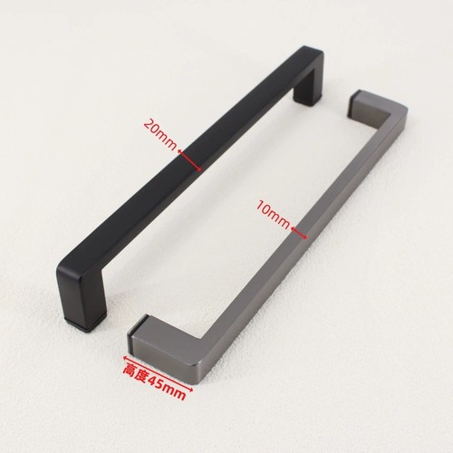 极简小圆角淋浴房拉手304不锈钢浴室拉手移门枪灰黑色卫生间把手 - 图2