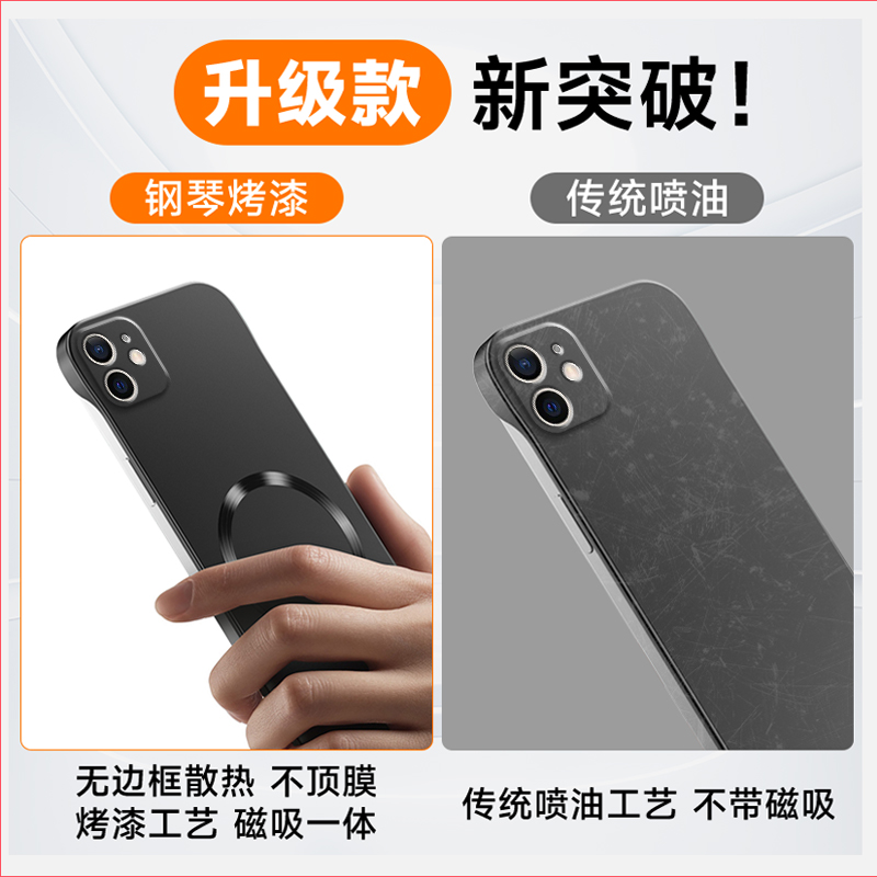 适用苹果12手机壳iPhone12ProMax保护套mini镜头全包12p防摔pmax超薄promax硬壳ip十二por磁吸无边框pm高级感 - 图3