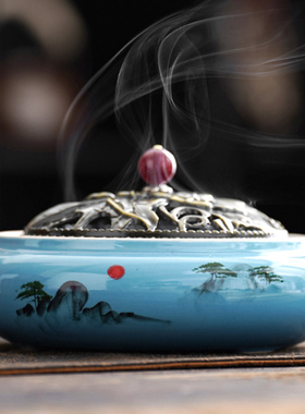 大号陶瓷蚊香炉香线香插