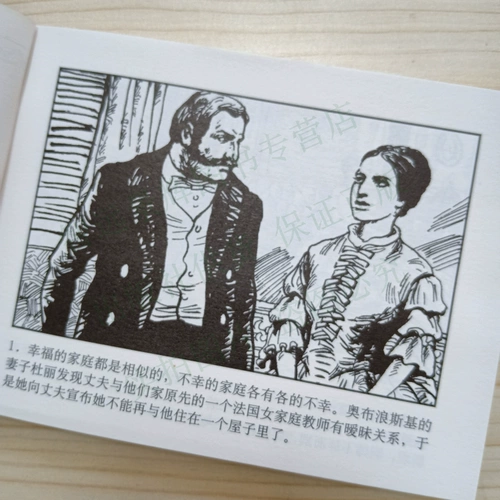 Подлинная 5 Бен Анна Каленина Лов Толсто Комик -комикс девственница книга Мировые литературные романы и Мао Ту нарисовали детские студенческие студенческие истории.