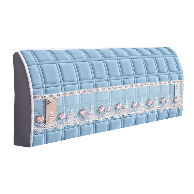 床头套罩新款全包通用网红软包欧式皮木靠背罩简约加厚防尘保护罩 - 图3