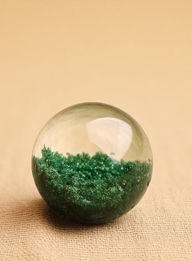 天然巴西绿幽灵散珠子串珠异色珠宝水晶绿幽灵单珠半成品配珠