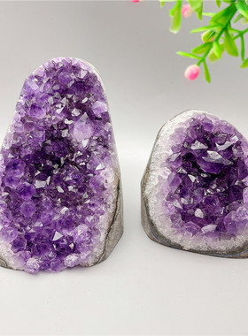 天然乌拉圭紫晶洞家居办公室装饰紫晶镇饰品消磁紫水晶簇