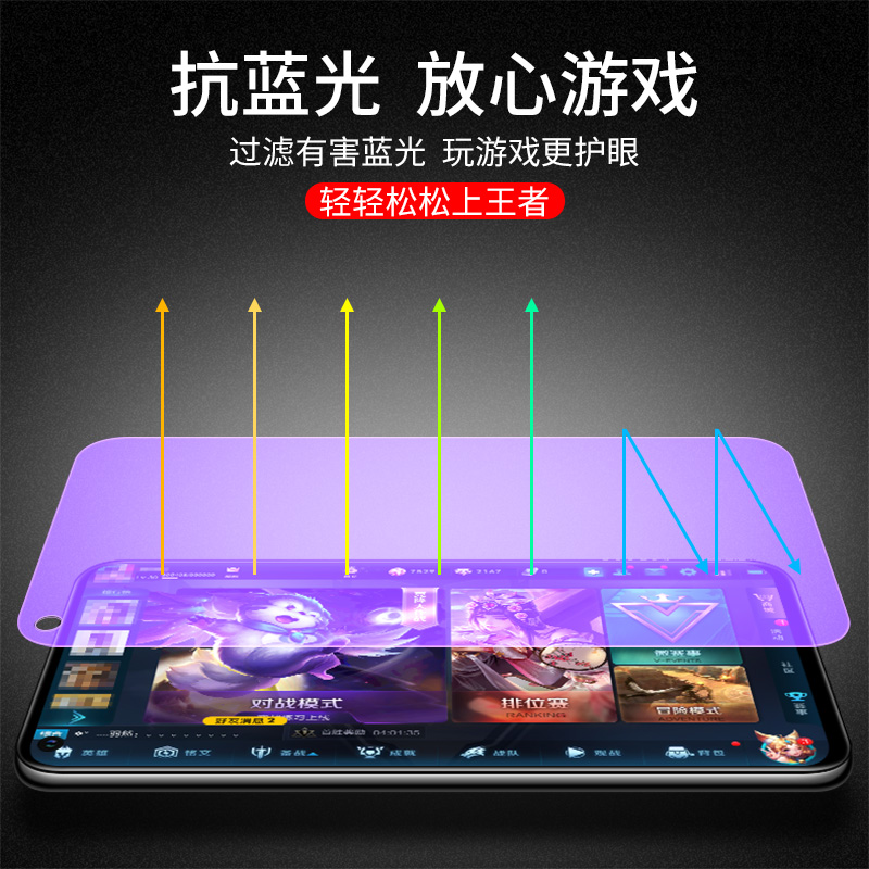 适用OPPOReno5K5g钢化膜oppo新款reno5k手机全屏opopreno5k防摔蓝光reon5原装opooreno5刚化玻璃5g屏保ren05k - 图2