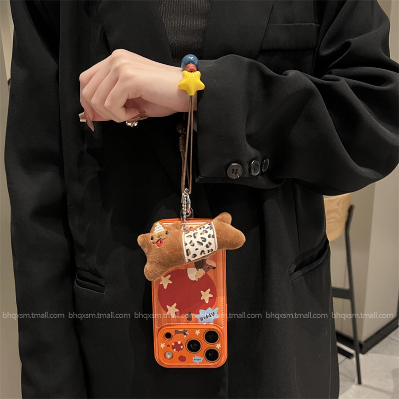 大视窗苹果星星腊肠狗适用于苹果17promax手机壳iPhone16promax可爱卡通15pro韩系14promax全包17pro防摔女款,淘宝优惠券,粉丝福利购,淘宝优惠卷