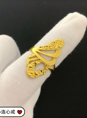 夸张不掉色戒指环金店同款