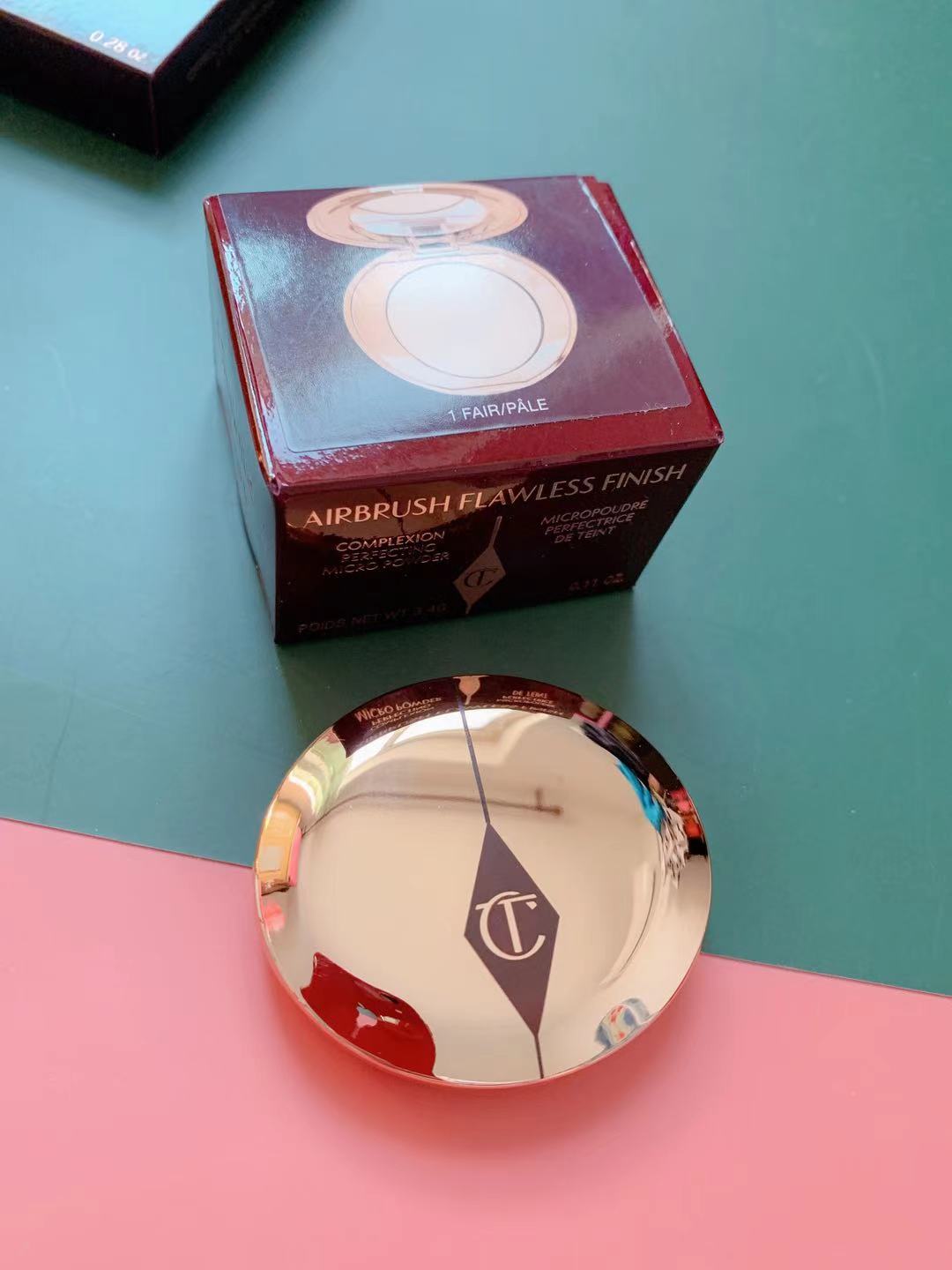 现货包邮Charlotte Tilbury CT无暇蜜粉饼fair哑光定妆-图1