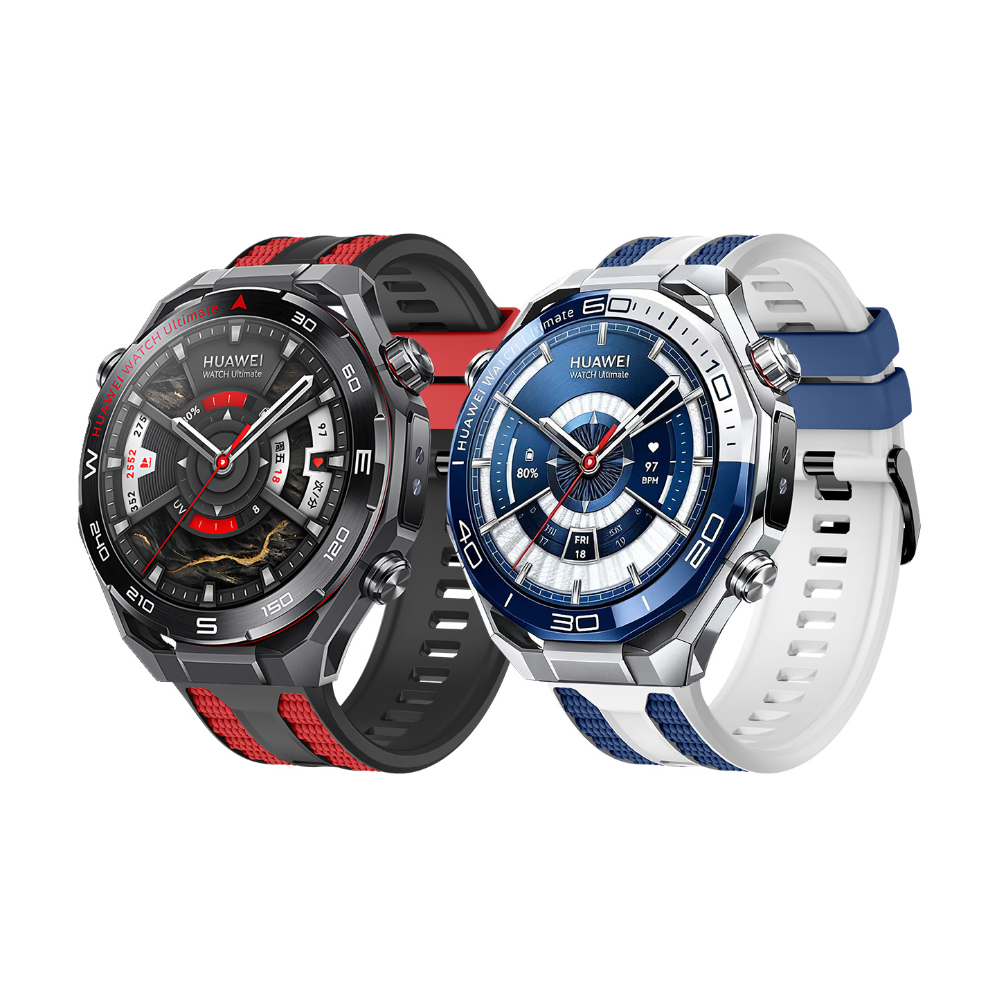 隐者适用华为WATCH Ultimate2表带新款钛金属手表表带华为Ultimate2手表表带Ultimate2代真皮二代硅胶腕带 - 图0