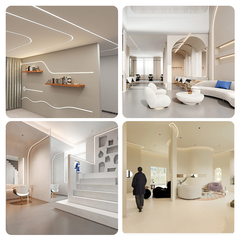 24V硅胶灯带 低压安全柔性led软灯条嵌入式线条灯明装线形灯槽,淘宝优惠券,粉丝福利购,淘宝优惠卷