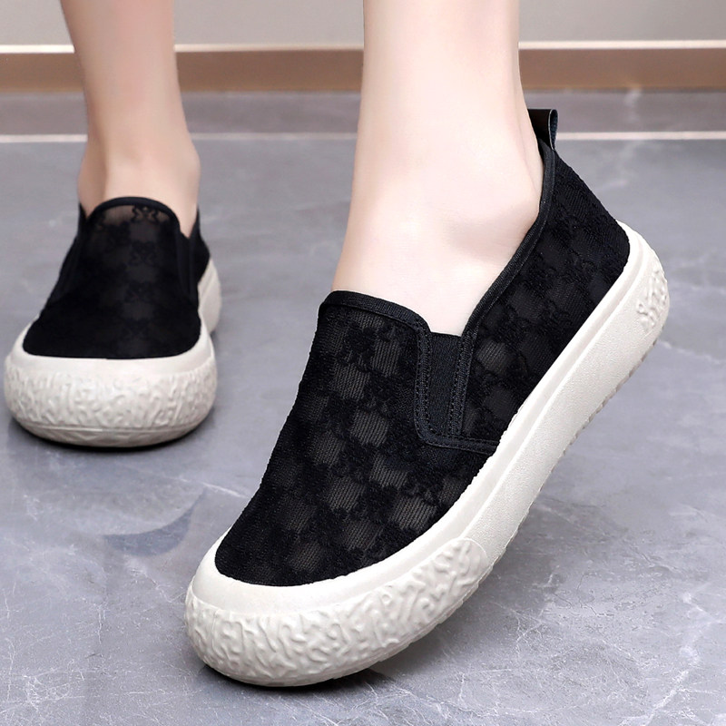 渔夫鞋子女夏季新款老北京布鞋女网鞋一脚蹬网面镂空透气帆布鞋女,淘宝优惠券,粉丝福利购,淘宝优惠卷