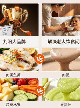 九阳破壁机打流食老人病人专用鼻饲胃管食物饭菜打粉碎搅拌料理机