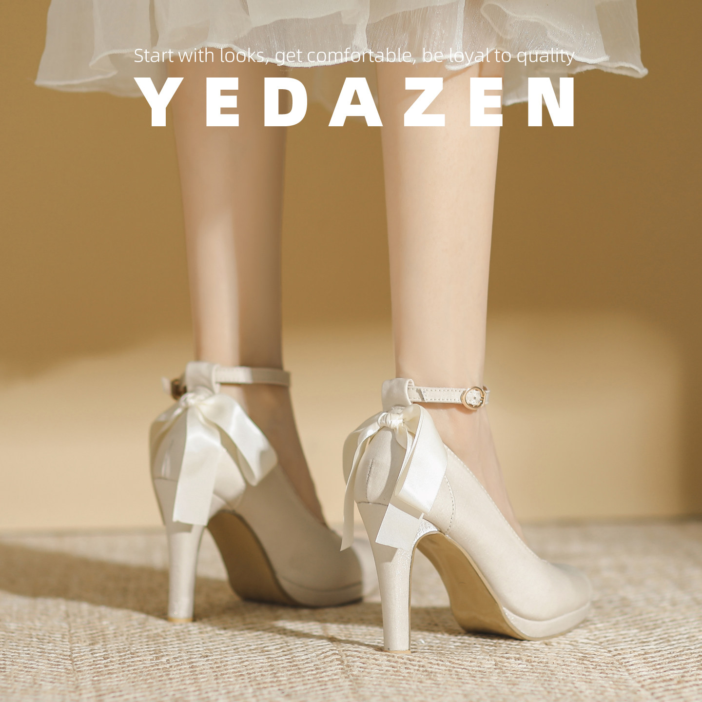 高级感绸缎超高跟鞋女粗跟红色绝美不累脚秀禾婚鞋新娘鞋2025新款,淘宝优惠券,粉丝福利购,淘宝优惠卷