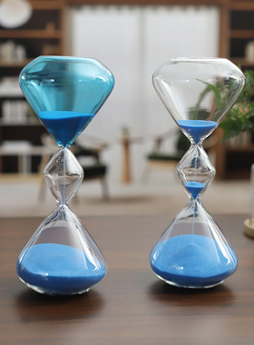 创意玻璃沙漏三层几何造型沙漏不计时个性北欧家居摆件女毕业礼物