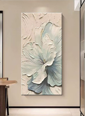 大芬村纯手绘油画北欧立体花卉玄