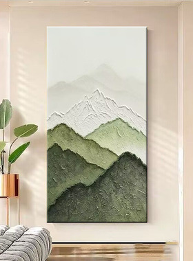 大芬村纯手绘油画现代玄关装饰画