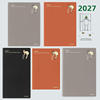 Japanese midori 2027 pocket notebook, portable Japanese style, cute inner pages, schedule, monthly notes, and weekly notes