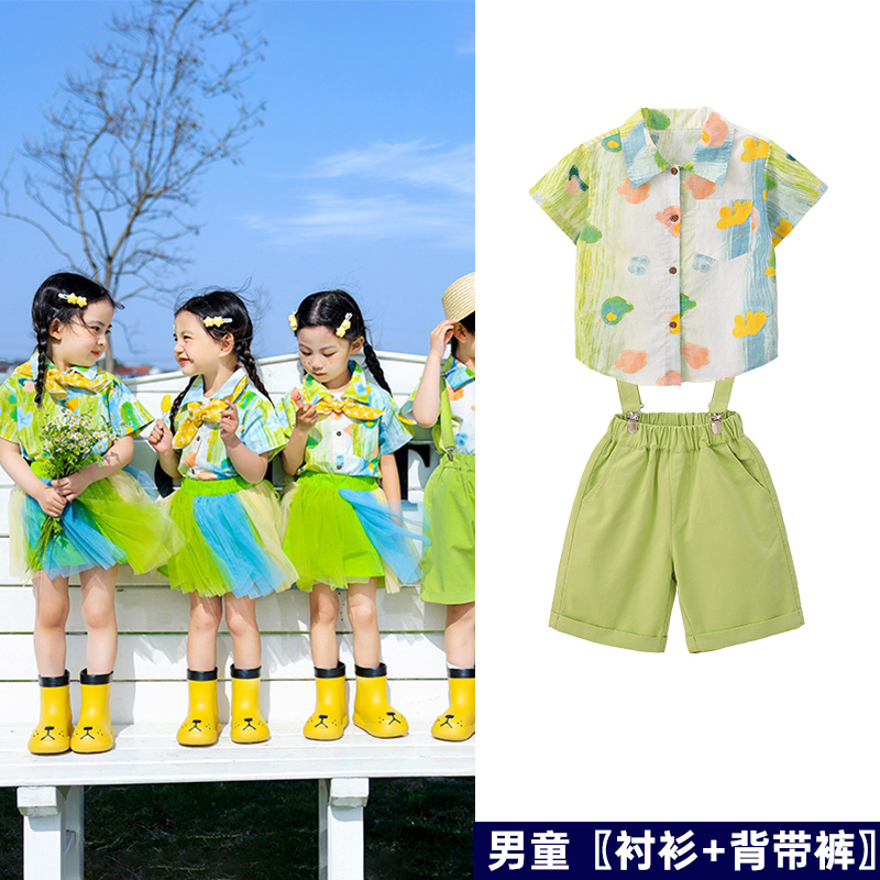 六一儿童节演出服装幼儿园班服糖果色毕业照合唱舞蹈啦啦队团体操 - 图3