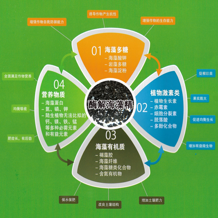 包邮进口藻源海藻精原粉低温酶解水溶性海藻酸通用增效叶面肥-图0