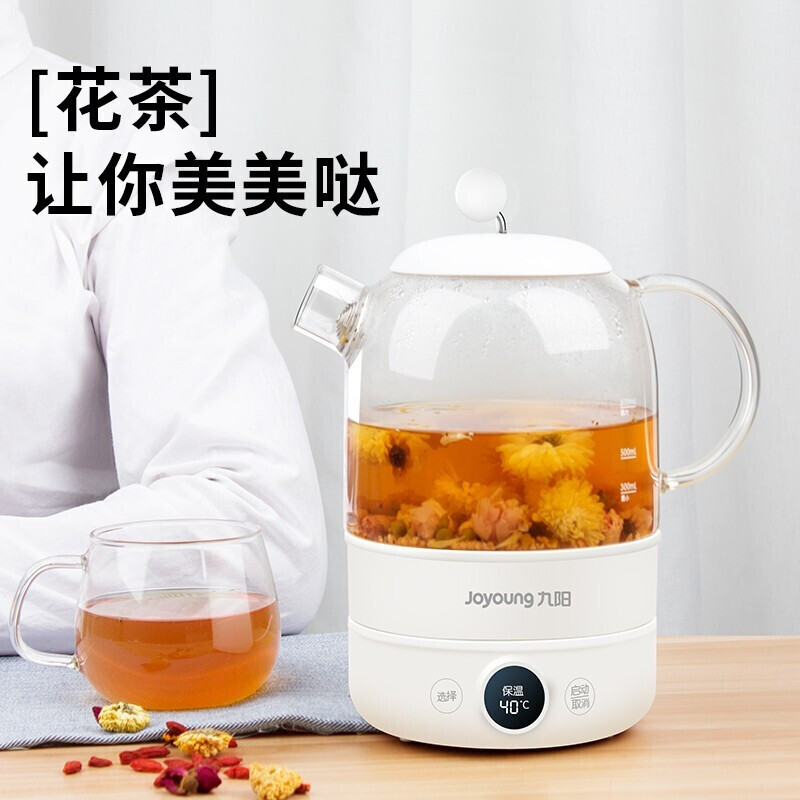 九阳line养生壶布朗熊办公室小型mini家用多功能煮茶器莎莉鸡D601